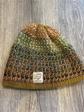Bula Multicolor Knit Kids Beanie - Olive Green Mix